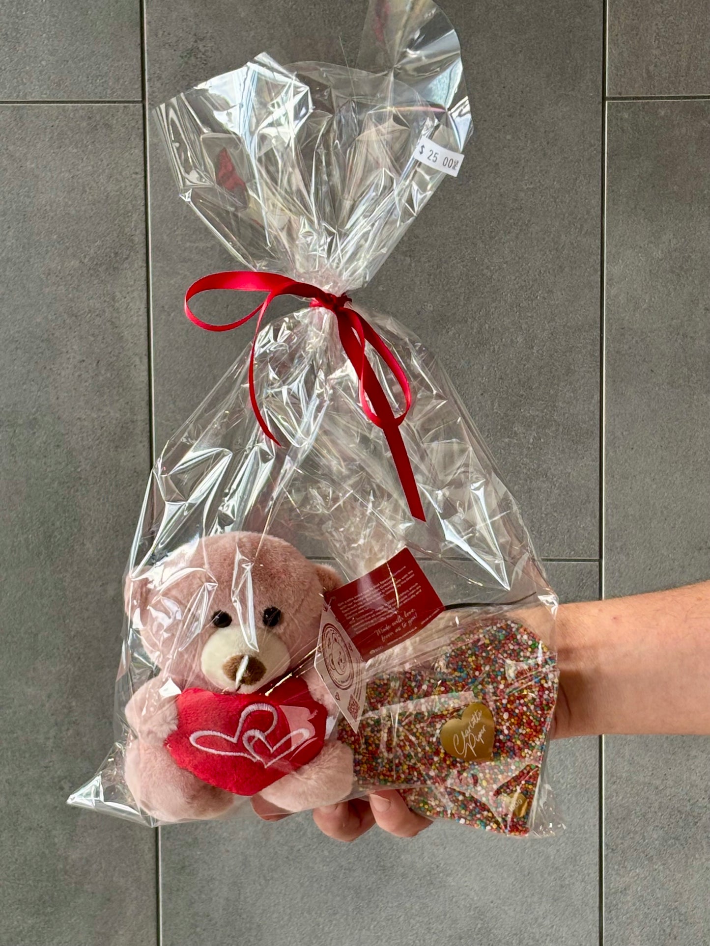 Teddy Bear & Love Heart Chocolate