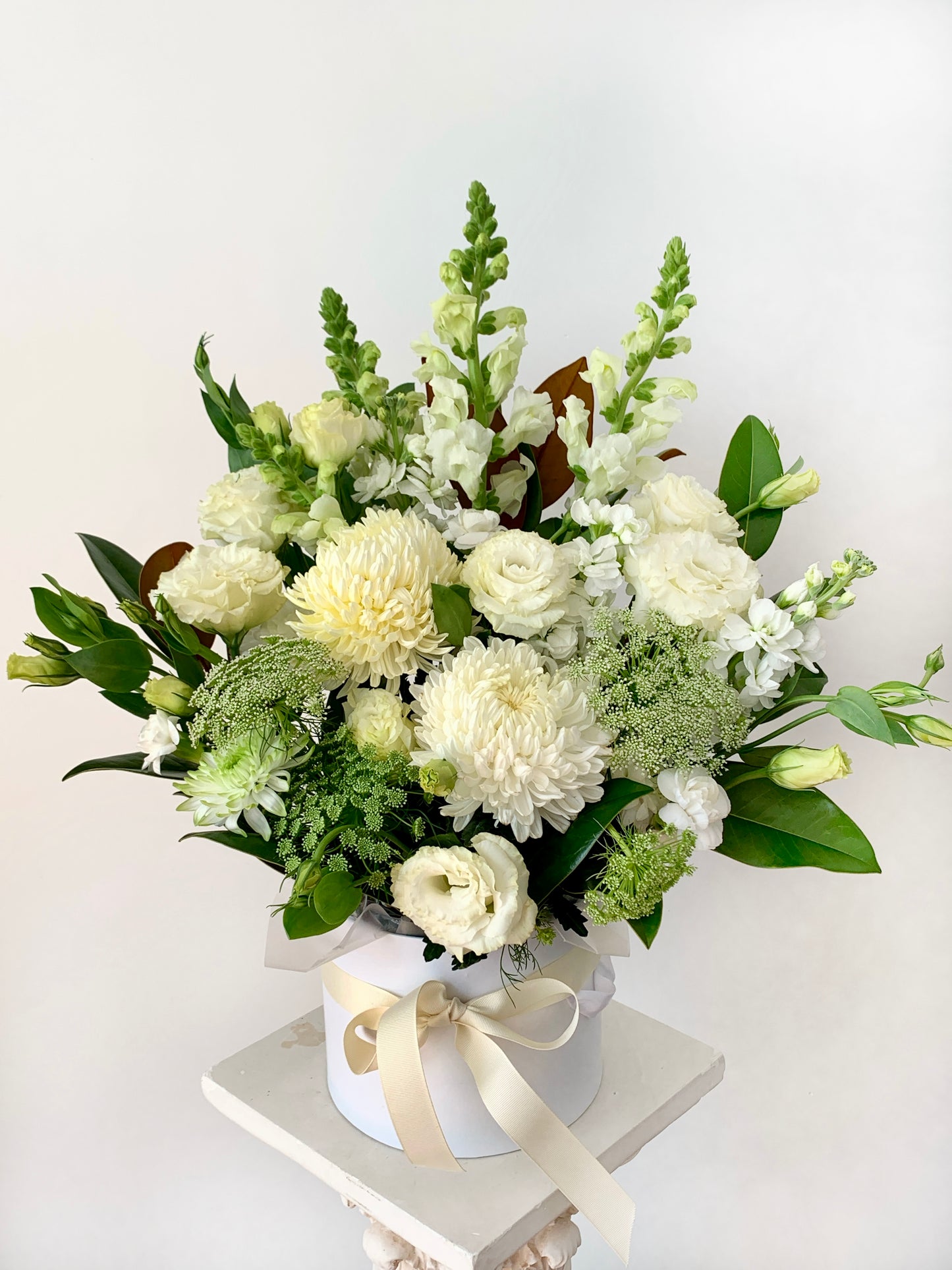 White Sympathy Box Arrangement