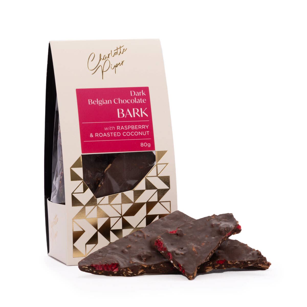 Dark Chocolate Raspberry & Roasted Coconut 80g